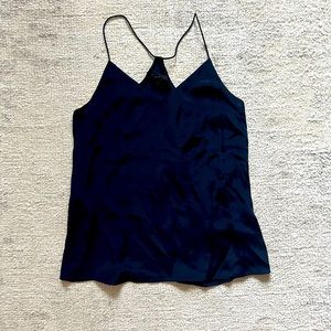 J. crew cami navy 100% silk